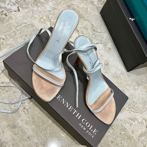 Kenneth Cole Reaction Pale Blue Strappy Heel